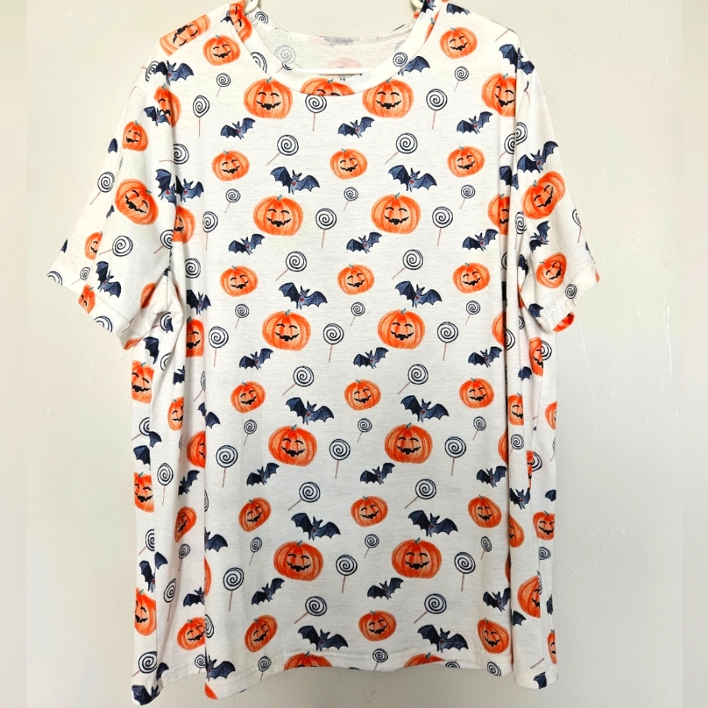 Halloween Oversized Shirt Shein Curve Womens 1X